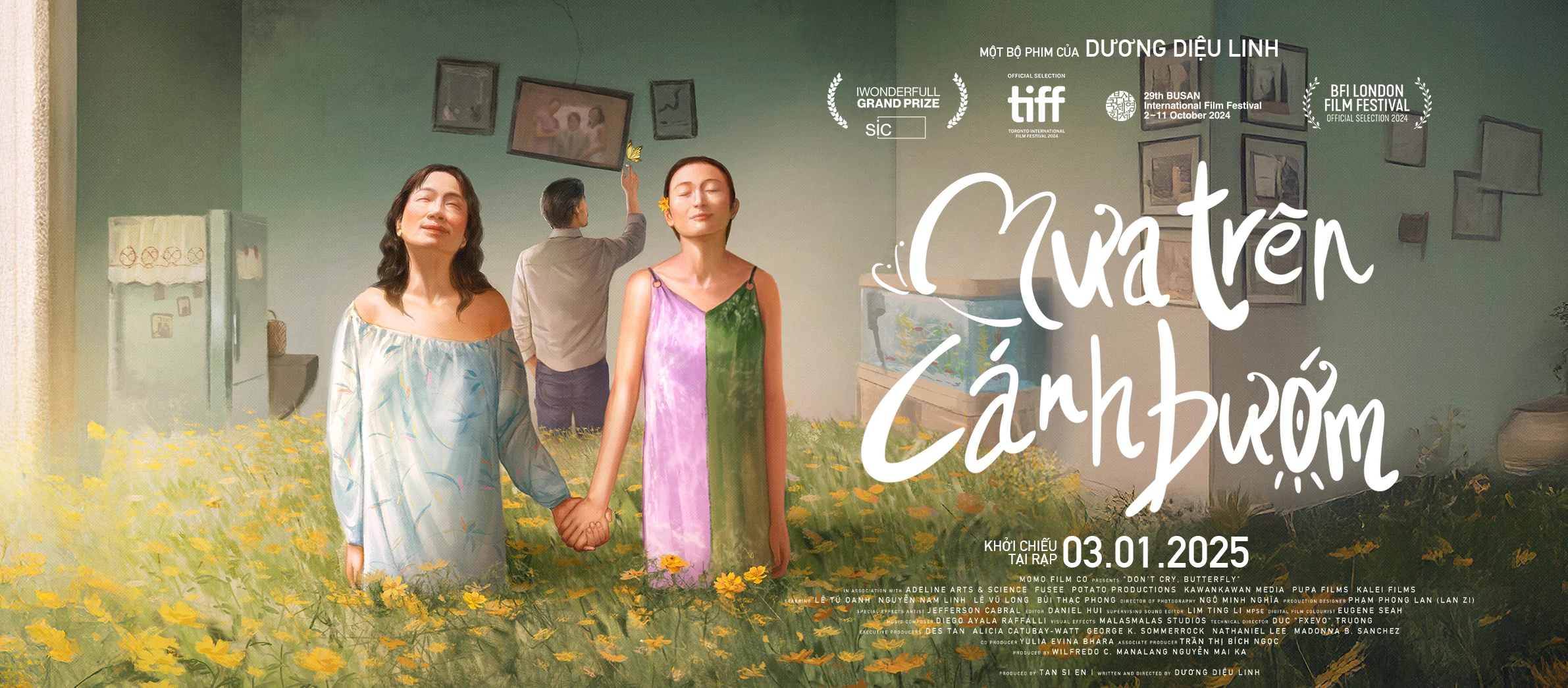 Poster phim Mưa trên cánh bướm - Don't Cry, Butterfly(2025)